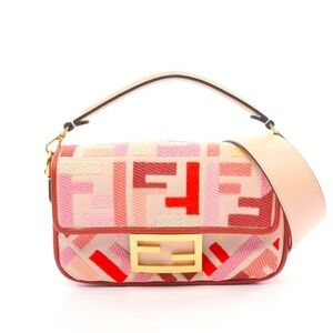 NWT, Fendi Mini Baguette Zucca